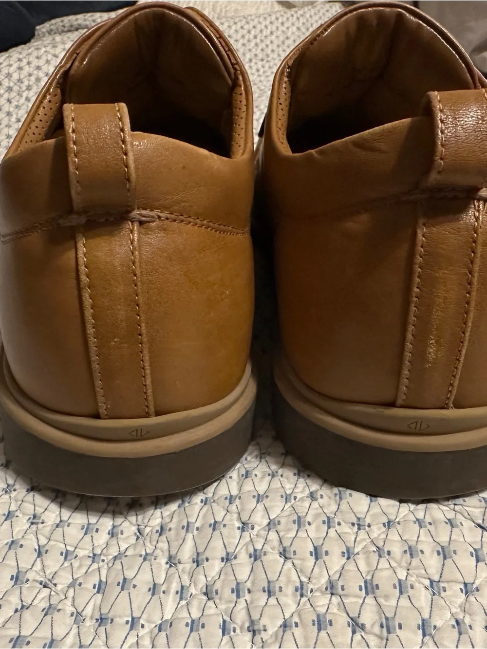 Amberjack Men’s The Original Full Grain Leather Dress Shoes Honey Tan Size 13
